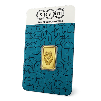 SAM Precious Metals gold bar