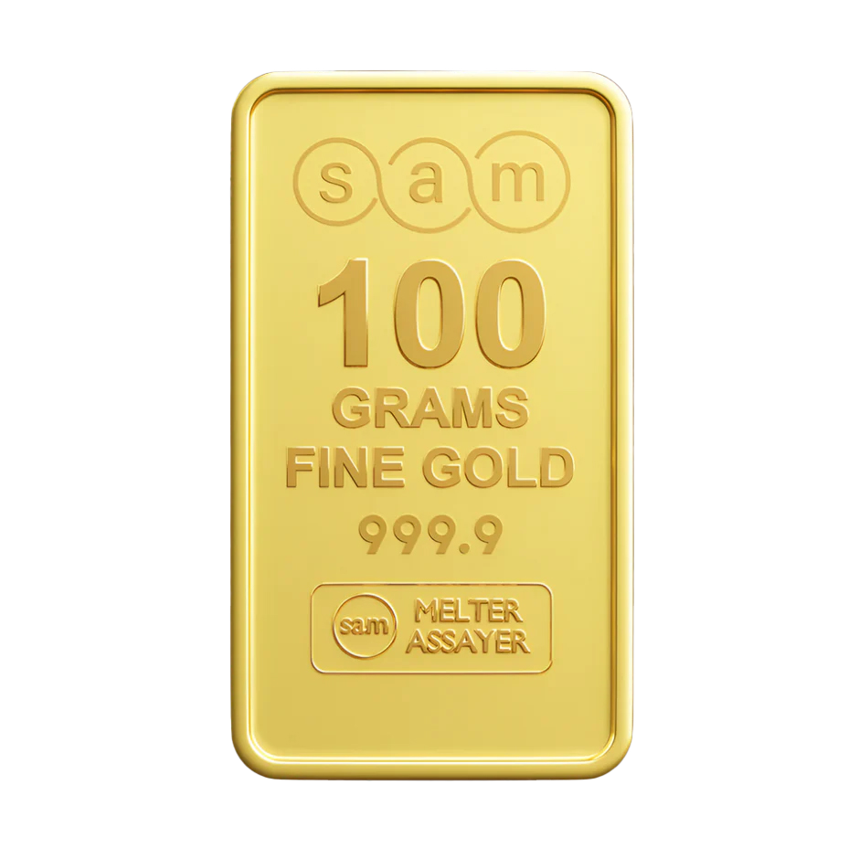 100 Gram Rectangular Minted Bar