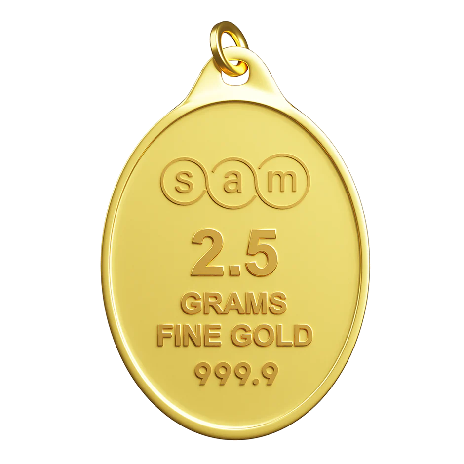 2.5 Gram Oval Minted Bar