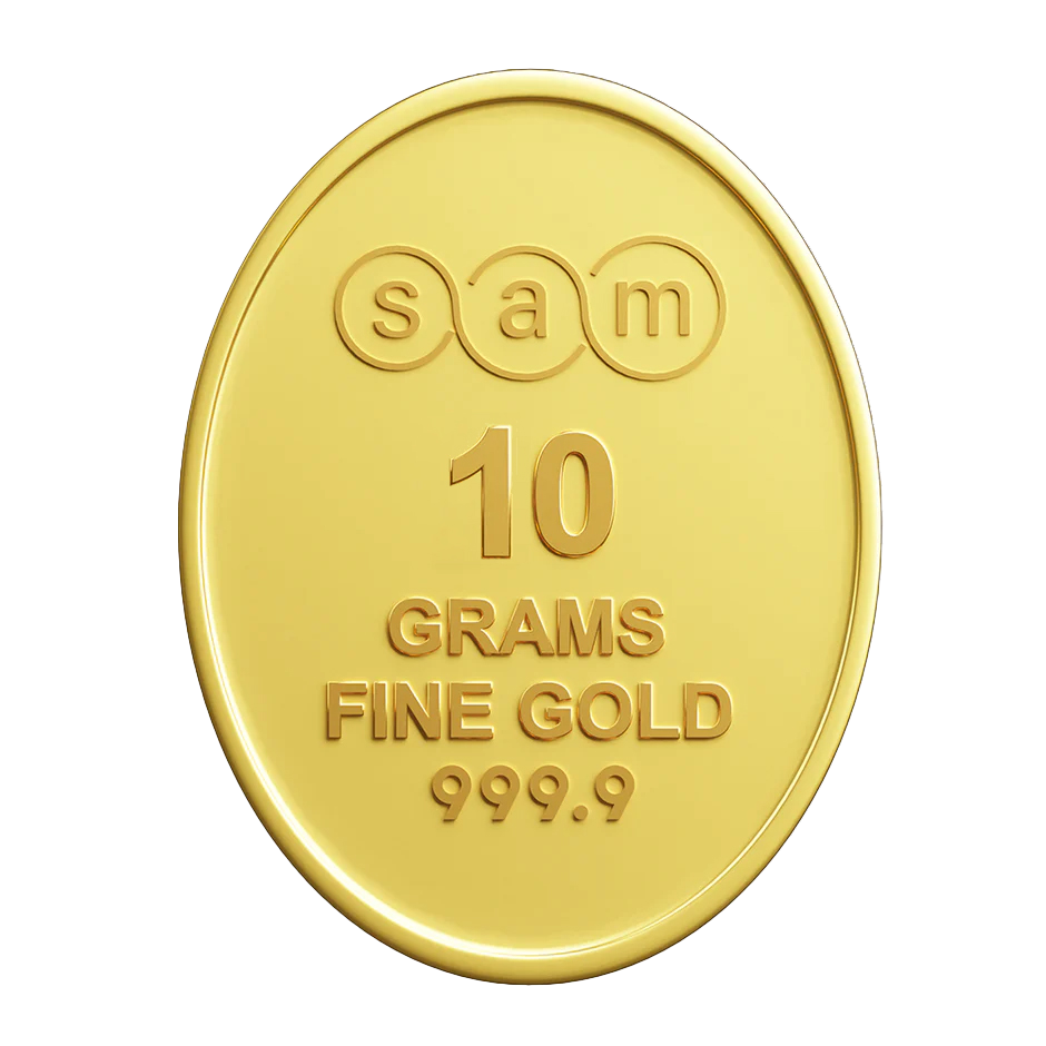 10 Gram Oval Minted Bar