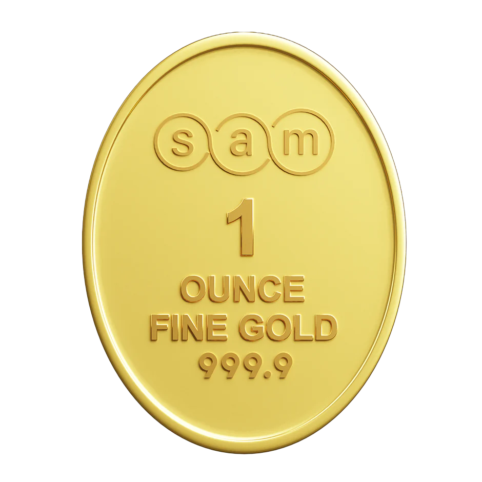 1 Ounce Oval Minted Bar